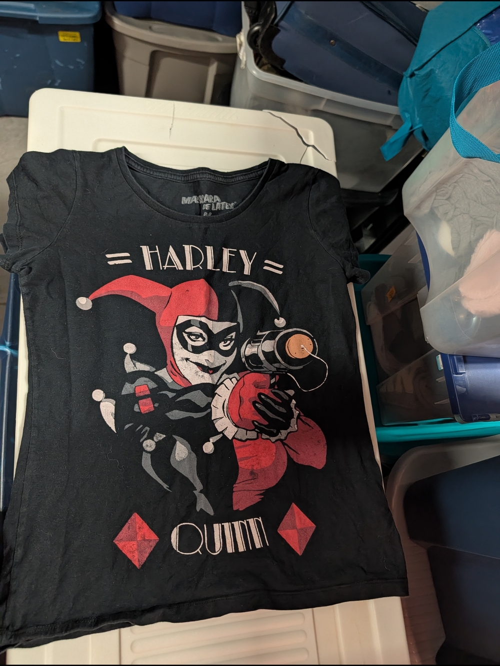 Harley Quinn  Black Graphic Tee - Iconic Character Design